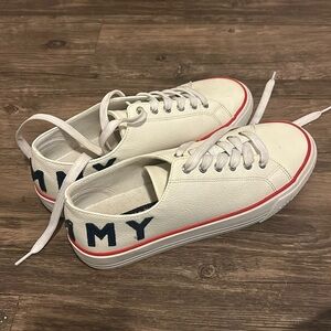 Casual white platform sneakers from Tommy Hilfiget